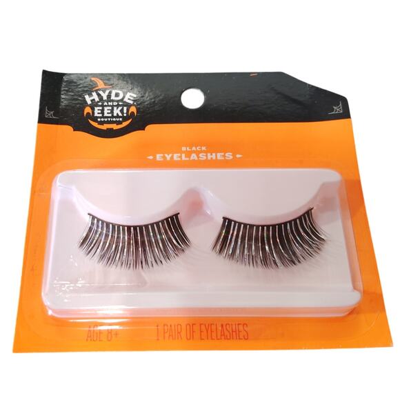 2-Pack Hyde & EEK! Boutique Halloween Fake Eyelashes – Blue & Silver Glitter - Picture 2 of 6